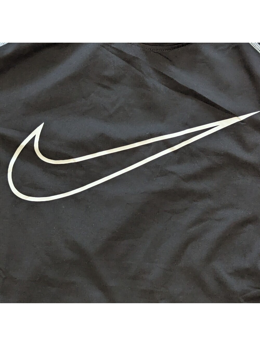 Nike Pro Women's Compression Shirt Black White Swoosh XL NWOT Athletic Tagless - Picture 3 of 6